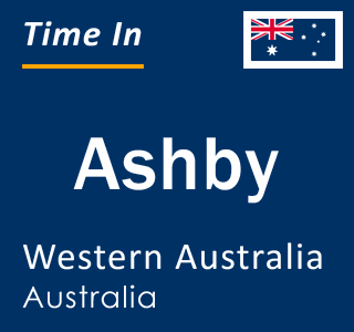 Current local time in Ashby, Western Australia, Australia