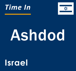 Current local time in Ashdod, Israel