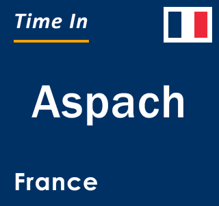 Current local time in Aspach, France