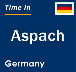 Current local time in Aspach, Germany