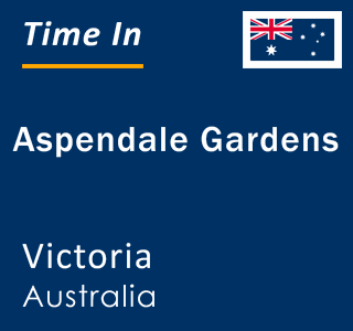 Current local time in Aspendale Gardens, Victoria, Australia