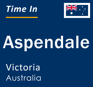 Current local time in Aspendale, Victoria, Australia