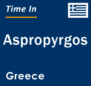 Current local time in Aspropyrgos, Greece