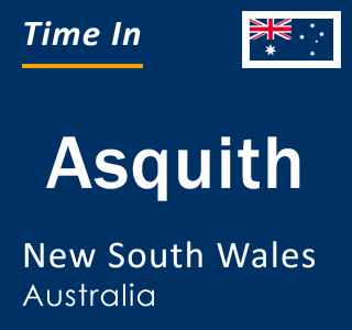 Current local time in Asquith, New South Wales, Australia