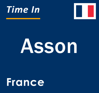 Current local time in Asson, France