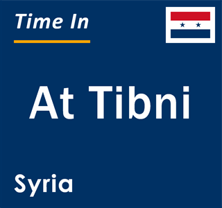 Current local time in At Tibni, Syria