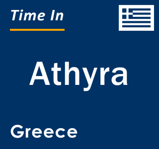 Current local time in Athyra, Greece