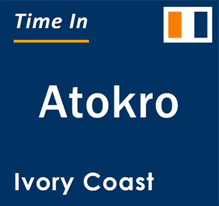 Current local time in Atokro, Ivory Coast