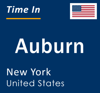 Current local time in Auburn, New York, United States