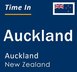 Current local time in Auckland, Auckland, New Zealand