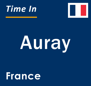 Current local time in Auray, France