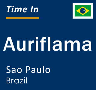 Current local time in Auriflama, Sao Paulo, Brazil