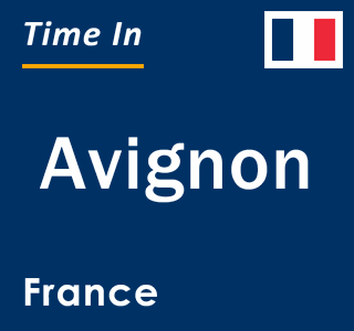 Current local time in Avignon, France