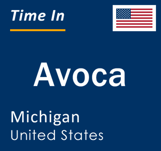 Current local time in Avoca, Michigan, United States