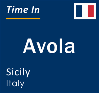 Current local time in Avola, Sicily, Italy
