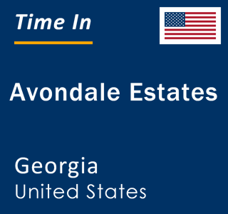 Current local time in Avondale Estates, Georgia, United States