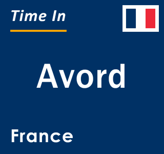 Current local time in Avord, France