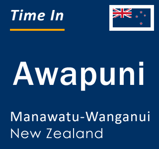 Current local time in Awapuni, Manawatu-Wanganui, New Zealand