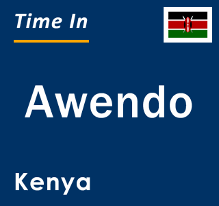 Current local time in Awendo, Kenya