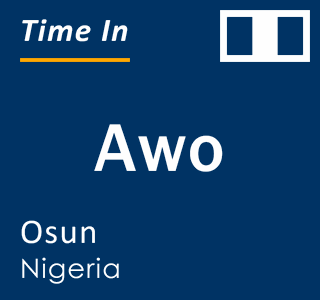 Current local time in Awo, Osun, Nigeria