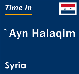 Current local time in `Ayn Halaqim, Syria