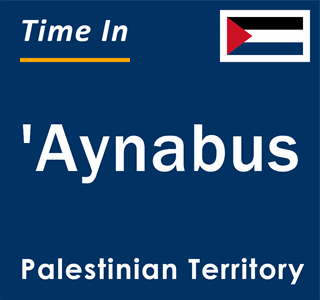 Current local time in 'Aynabus, Palestinian Territory