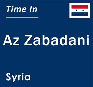 Current local time in Az Zabadani, Syria