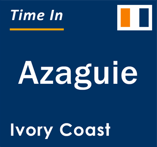 Current local time in Azaguie, Ivory Coast