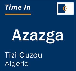 Current time in Azazga, Tizi Ouzou, Algeria
