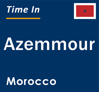 Current local time in Azemmour, Morocco