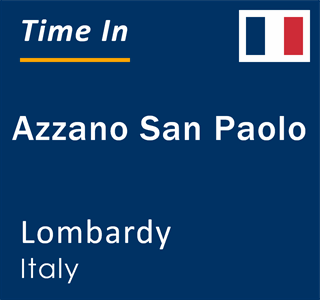 Current local time in Azzano San Paolo, Lombardy, Italy