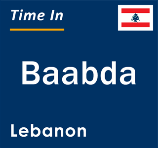 Current local time in Baabda, Lebanon