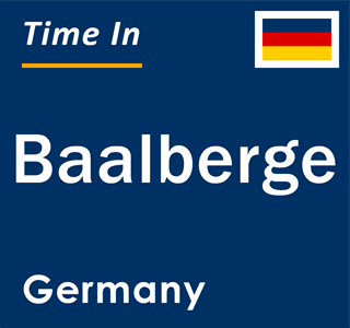 Current local time in Baalberge, Germany