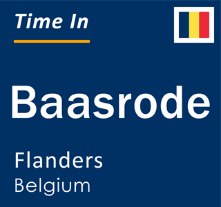 Current local time in Baasrode, Flanders, Belgium