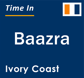 Current local time in Baazra, Ivory Coast