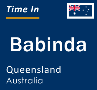 Current local time in Babinda, Queensland, Australia