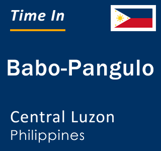 Current local time in Babo-Pangulo, Central Luzon, Philippines