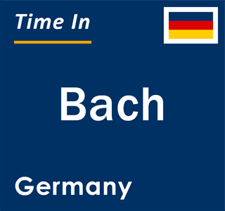 Current local time in Bach, Germany