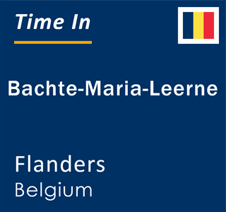 Current local time in Bachte-Maria-Leerne, Flanders, Belgium