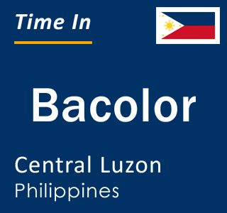 Current local time in Bacolor, Central Luzon, Philippines