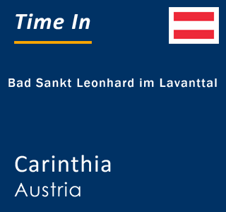 Current local time in Bad Sankt Leonhard im Lavanttal, Carinthia, Austria