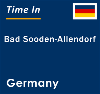 Current local time in Bad Sooden-Allendorf, Germany