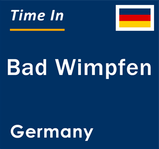 Current local time in Bad Wimpfen, Germany