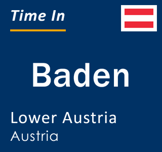 Current local time in Baden, Lower Austria, Austria