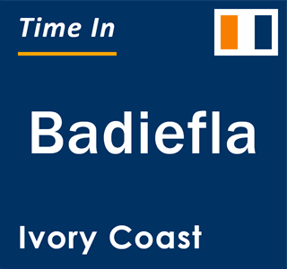 Current local time in Badiefla, Ivory Coast