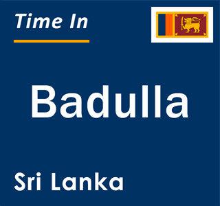 Current local time in Badulla, Sri Lanka