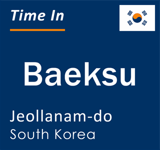 Current local time in Baeksu, Jeollanam-do, South Korea