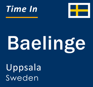Current local time in Baelinge, Uppsala, Sweden