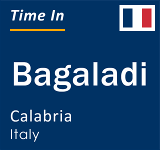 Current local time in Bagaladi, Calabria, Italy