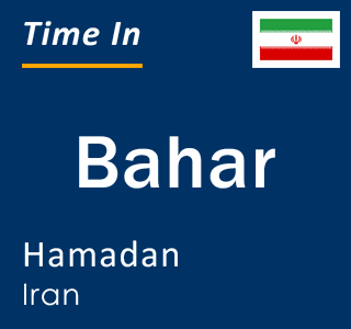 Current time in Bahar, Hamadan, Iran